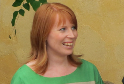 Centerledaren Annie Lööf i Almedalen 2012